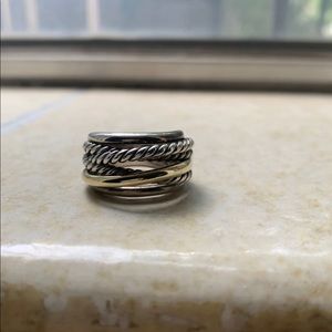David yurman narrow crossover cable ring